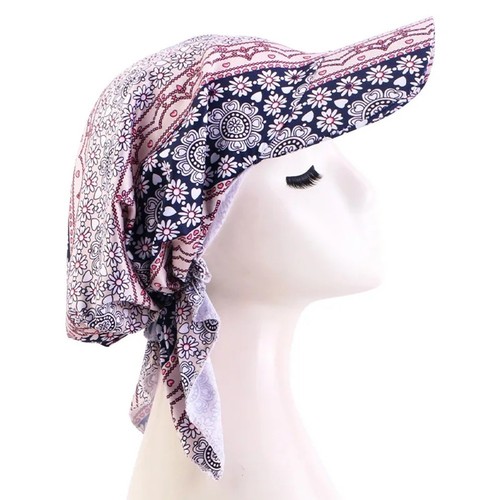 Foulard Femme Été Mince : Bandana Femme Coloré Bonnet De Sommeil Confortable Turban Protection UV Pour Visière D'été Plage Chapeau De Soleil Chapeau Chimo Amovible En Cas De Chute De Cheveux Causée