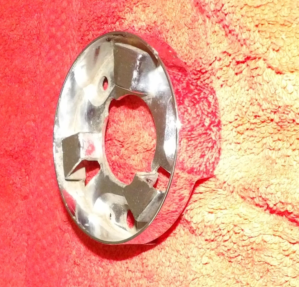 1967 Ford Mustang GT GTA Fairlane XL ORIG DELUXE WOOD WHEEL HORN RING UPR COLLAR - Image 4 of 4