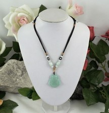 Ketten, Jade - Groß Anhänger Buddha mit Band Glücksbringer 1 Stück Neu