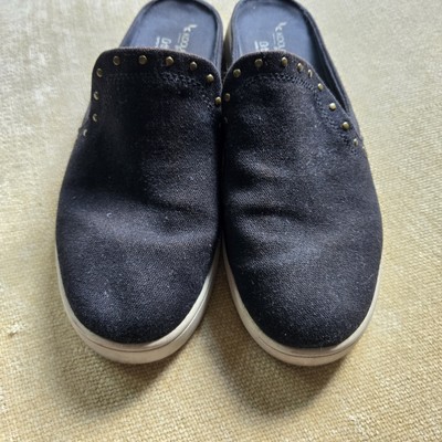 UGG Kookaburra Canvas Sneaker Slip-On Black Women's Size 8