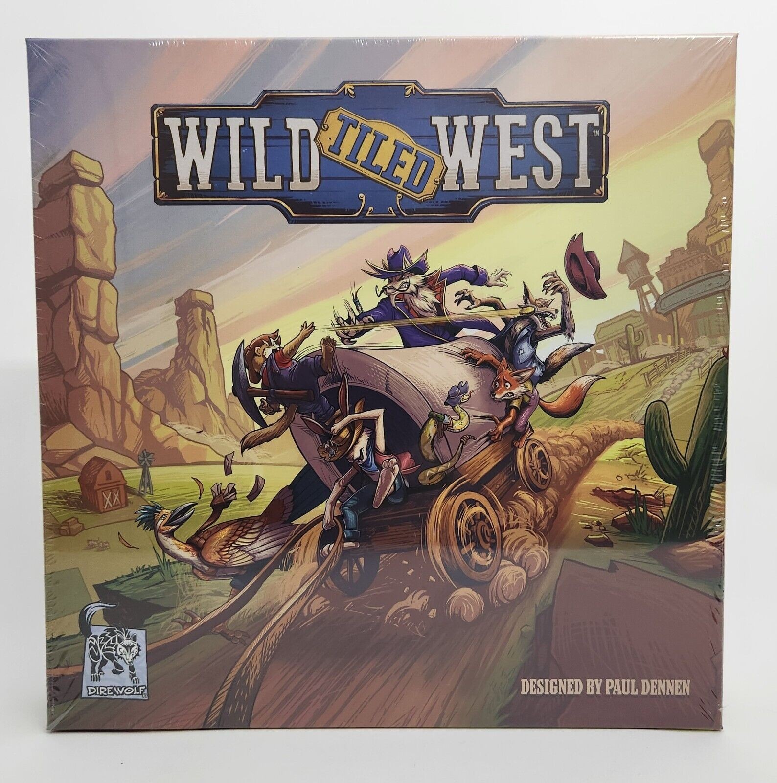 Wild Tiled West Boardgame by Dire Wolf - SEALED