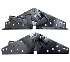 A Pair Black Sofa Bed Bedding Furniture Adjustable 3-Position Angle Mechanism...