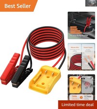 6FT Jumper Cable Clamps - Powerful Adapter for De.Walt 20V Battery Jump Starter