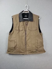 Kakadu Traders 100% Cotton Zip Up Kelly Concealed Carry Vest Pockets Men's XL
