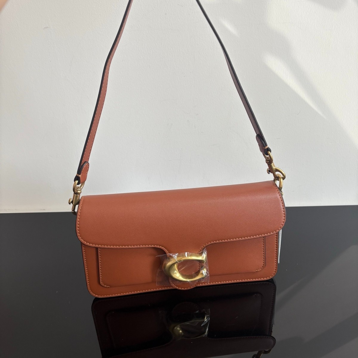 Coach CCX04 Tabby Shoulder Bag 26 Natural Grain Leather Brass