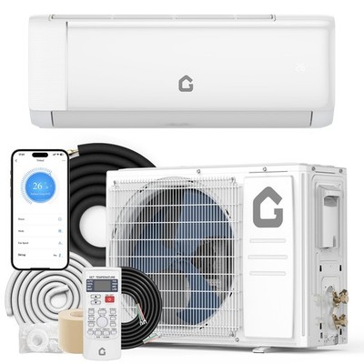 Garvee 18000BTU 19 SEER2 Mini Split AC Inverter WiFi for Rooms Up to 1250 Sq Ft