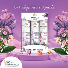 Yardley London Refreshing Deo Body Spray - 150ml Each Pack of 3 