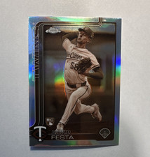 2024 Topps Chrome David Festa #156 Minnesota Twins Rookie MLB Card