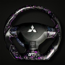Mitsubishi Lancer Evolution Evo X 2007-2016 Real Carbon Fiber Jdm Steering Wheel