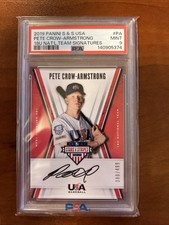 2019 Panini USA Stars & Stripes Pete Crow-Armstrong AUTO #18U-PA /499 PSA 9