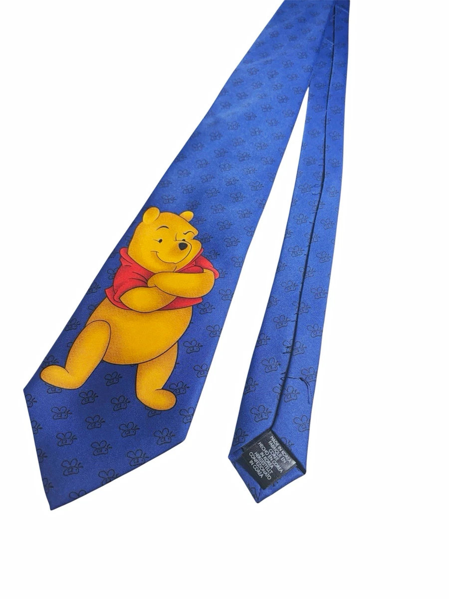 Vintage 2000s Disney Winnie the Pooh Tie – Blue – New Condition