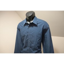 UNTUCKit Castello WF Button Down Dress Shirt Mens XL Navy Blue Cotton Excellent