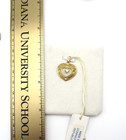 NEW with Tags 14K Yellow Gold Opal Heart Filigree Pendant 1.0 Gr [P69] — photo 4