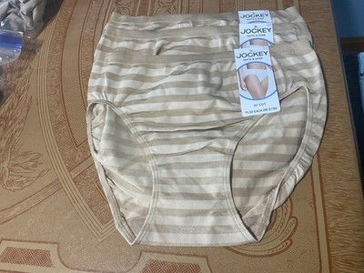 Jockey Matte and Shine Tan Hi-Cut  Briefs- Set of 3-Size 6-NWT