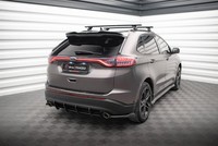 Heckansatz Diffusor Passend FüR Ford Edge Mk2 Schwarz-Rot
