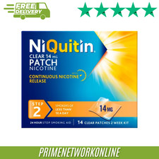 Image of NiQuitin 14mg Step 2 Nicotine Patches - 14 Patches 100% ORIGINAL ⭐⭐⭐⭐⭐