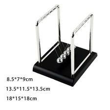 Newtons Cradle Balance Balls Kids Educational Toys Physics Learning with Wooden