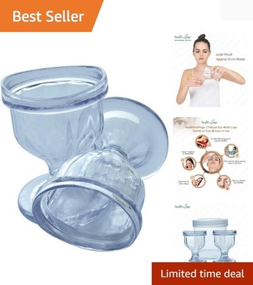 Effortless & Hygienic Eye Care: Transparent Eye Wash Cups with Storage Container