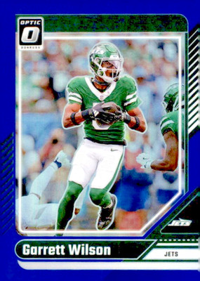 2024 Panini Donruss Optic Blue Prizm Garrett Wilson #153 /199