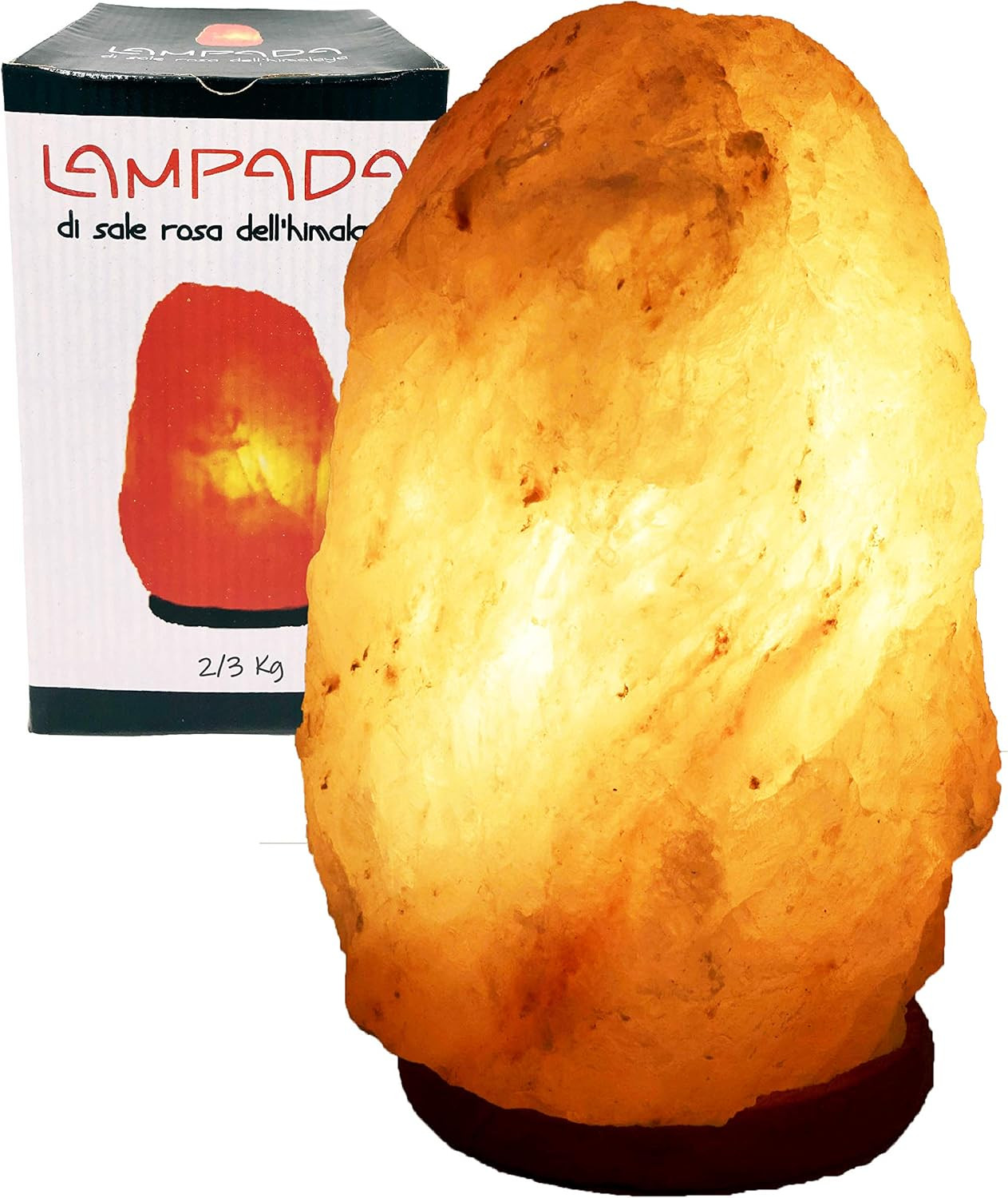 Lampada di Sale Rosa dell'Himalaya 2-3kg Originale Pakistan | Offerta