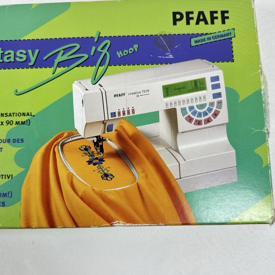 PFAFF Creative Fantasy Big Embroidery Hoop Instruction Book Box 90 x 225mm READ! - Image 4 of 4