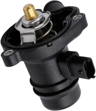 55565336 Engine Coolant Thermostat Housing Assembly with Water Inlet Black 