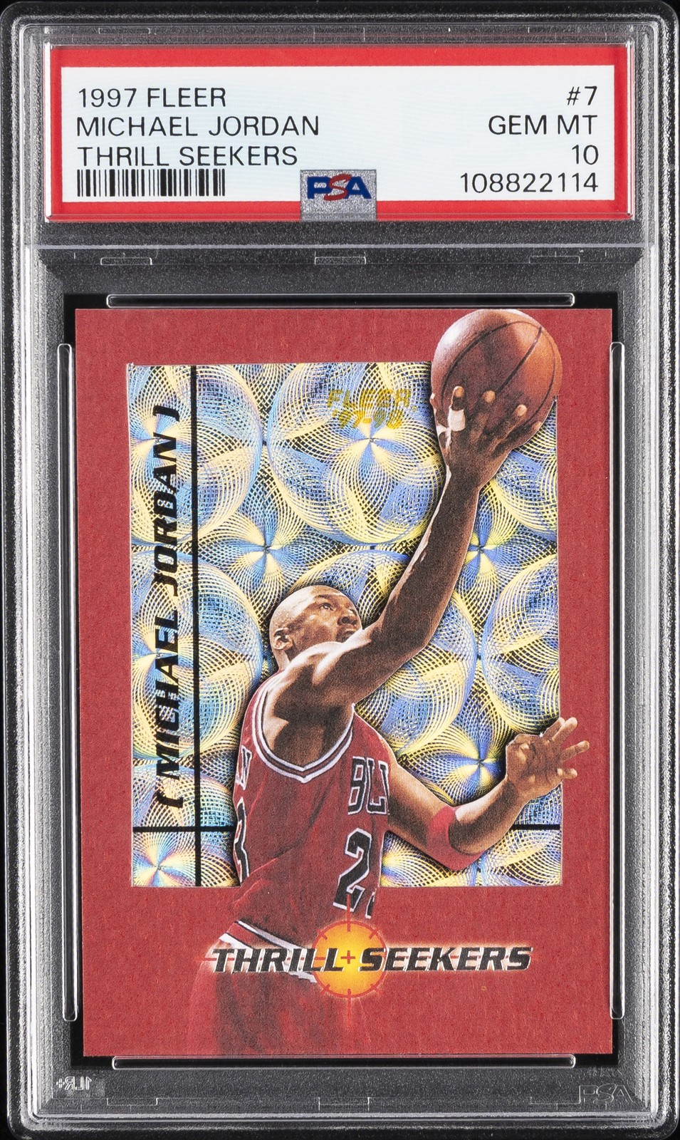 1997 FLEER THRILL SEEKERS #7 MICHAEL JORDAN PSA 10