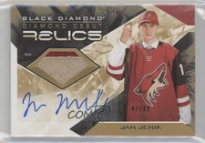 2021 Upper Deck Black Diamond Debut Relics 42/49 Jan Jenik #DD-JJ Patch Auto 1o3