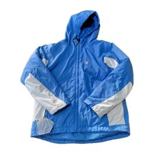 Spyder Winter Ski Jacket Coat Blue White Boys Size 10