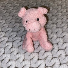 Russ Berrie pink Perky Pig Small Mini 5" Beanie Bag Plush Stuffed Animal