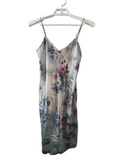 California Dynasty vintage nightgown slip dress womens Medium USA satin floral