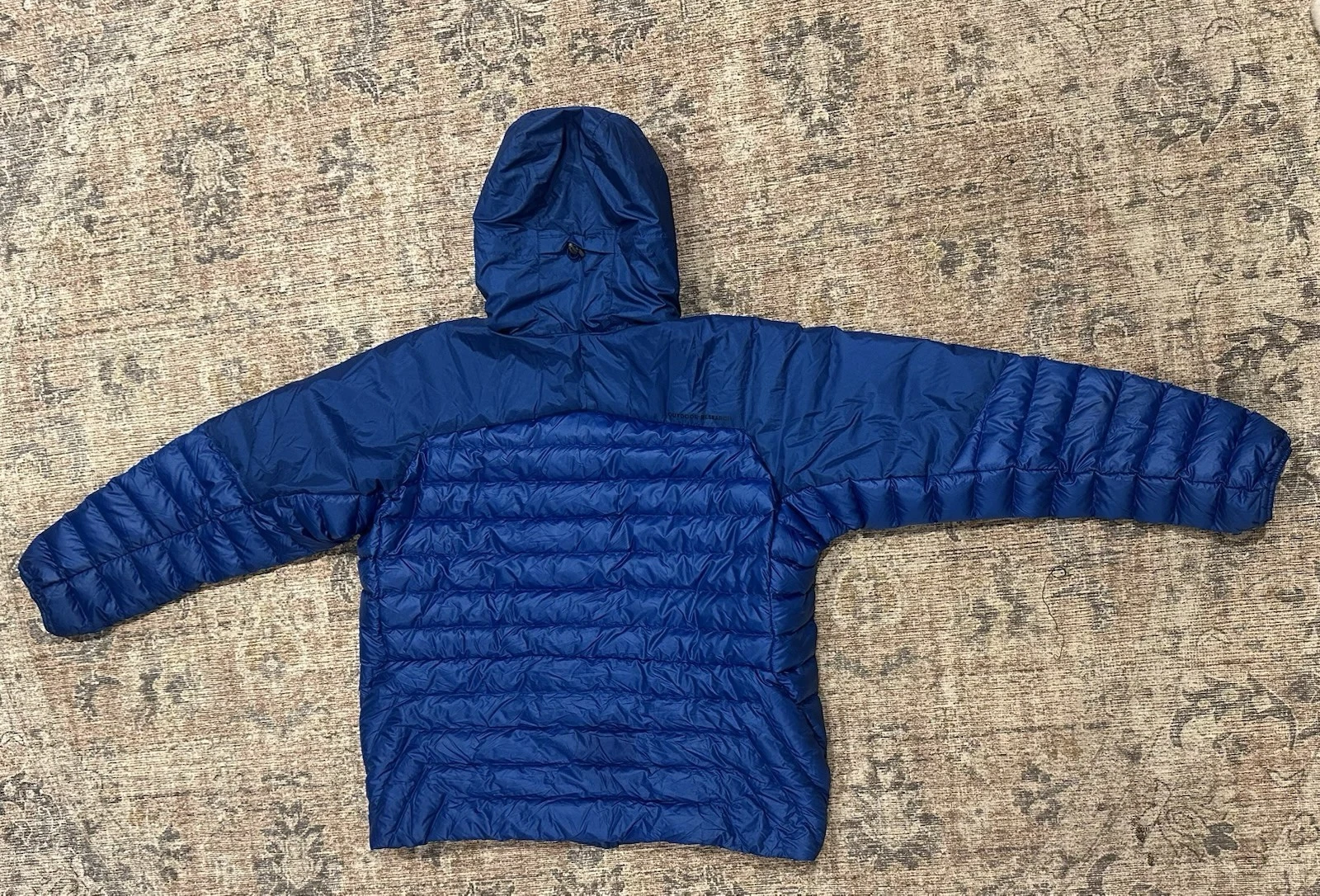 Outdoor Research Helium Down Hoodie Mens 3XL Blue 800 Fill Goose Down Puffer image 2