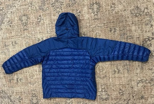 Outdoor Research Helium Down Hoodie Mens 3XL Blue 800 Fill Goose Down Puffer image 2