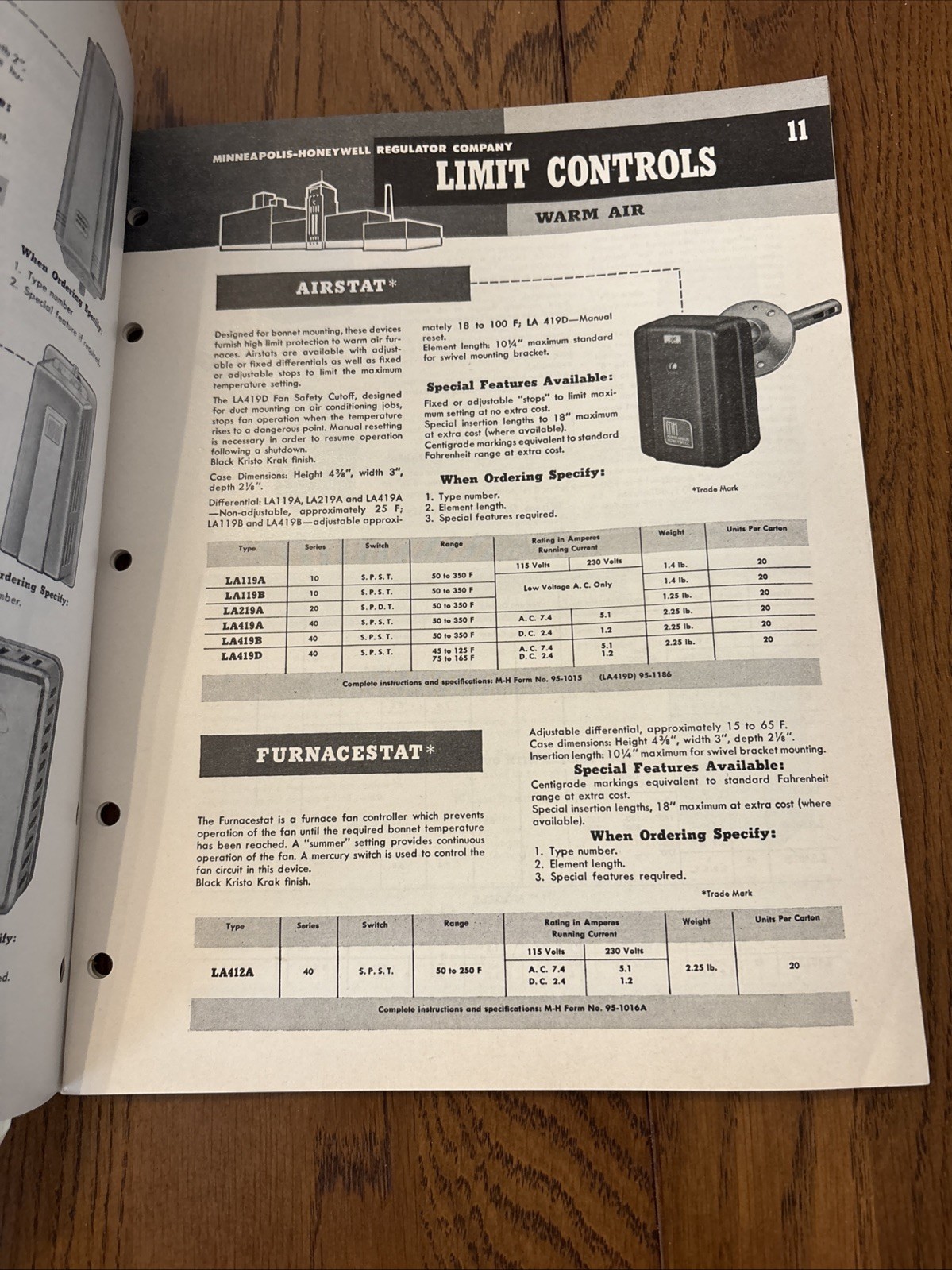 Vintage Honeywell 1952-1953 Catalog Automatic Heating Controls Advertising *READ