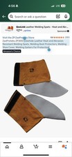 Cowhide Leather Welding Spats Boot Protectors Heat Abrasion Resistant