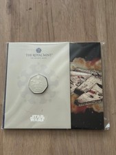 2024 Star Wars Millennium Falcon 50p Coin BU Royal Mint Pack BU5