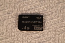 Sony memory stick pro duo 4gb - tested works
