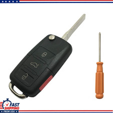4-button Key Fob Shell Vw Jetta Passat Golf Beetle Rabbit Gti Cc Eos 4-button Key Fob Shell Vw Jetta Passat Golf Beetle Rabbit Gti Cc Eos