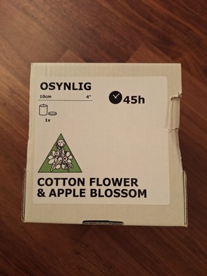 IKEA OSYNLIG Kerze Cotton Flower & Apple Blossom 