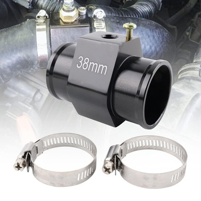 #ad Water Temp Meter Temperature Gauge Joint Pipe Radiator Sensor Adaptor 38mm $16.42