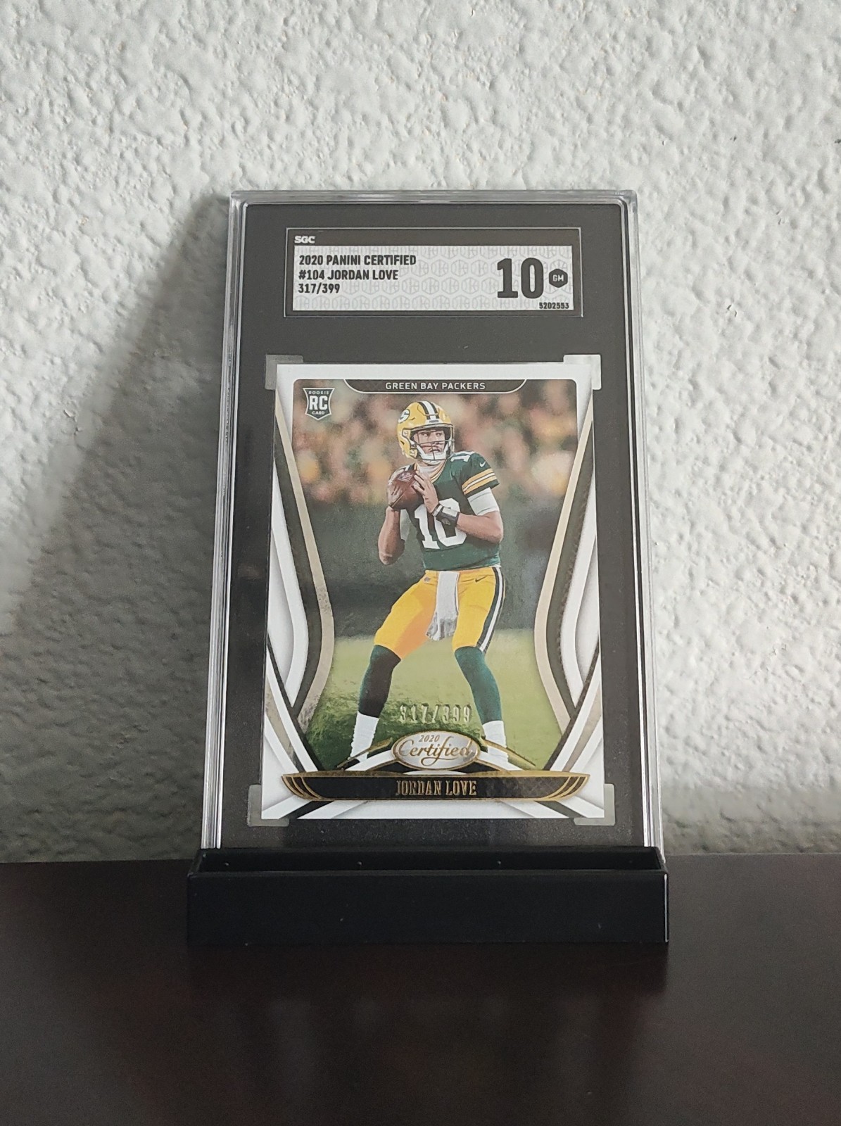 2020 Panini Certified - Rookies Jordan Love /399 (RC) SGC 10