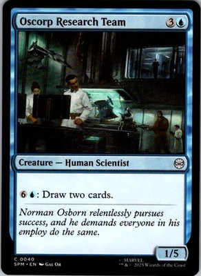 Oscorp Research Team 40 Common Marvel's Spider-Man Magic: The Gathering NM