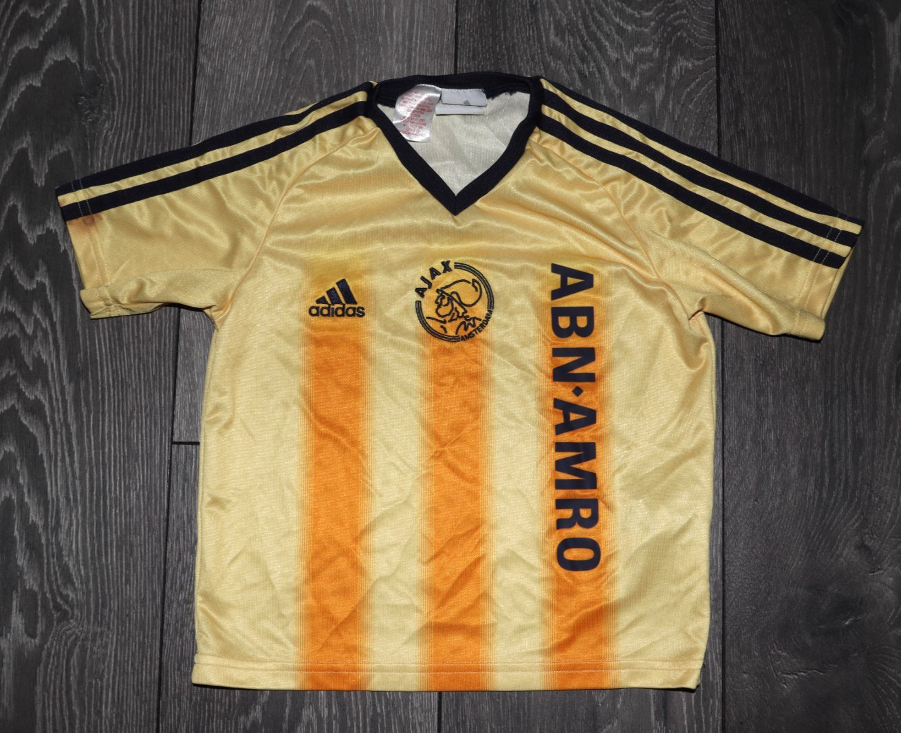 KIDS BOYS 6 YEARS 116 CM. AJAX AWAY FOOTBALL SHIRT 2004 2005 SOCCER JERSEY VTG