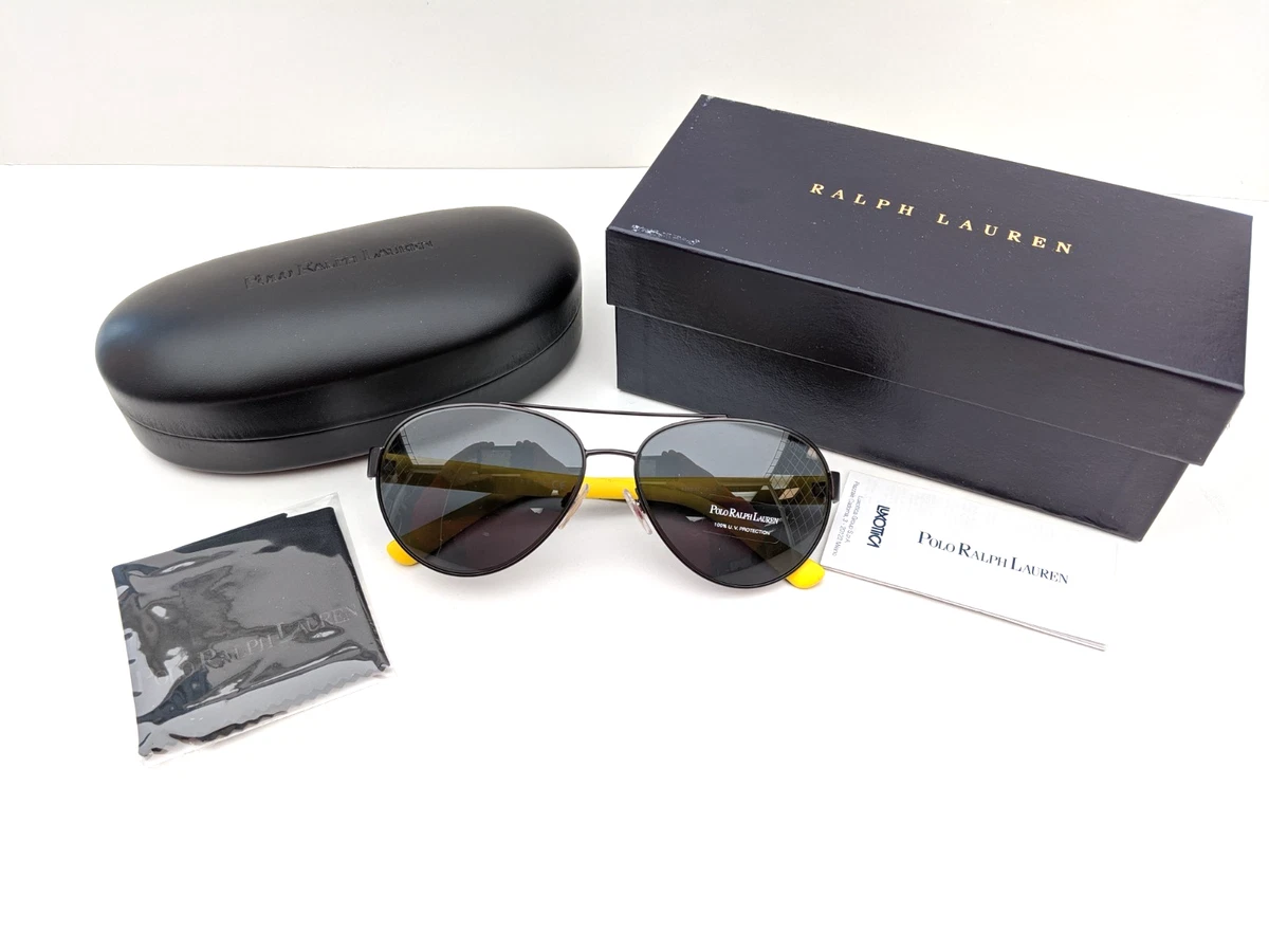 Polo Ralph Lauren Black Aviator Sunglasses for Men for sale | eBay