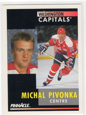 Michal Pivonka 91-92 Pinnacle French Base Common #277 Washington Capitals