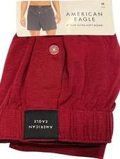 NWT AMERICAN EAGLE Slim Ultra Soft Boxer Sz M-L-XL Red #21