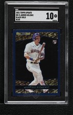 2021 Topps Update Topps Black Gold Blue Jarred Kelenic #BG-8 SGC 10 GEM 15xk