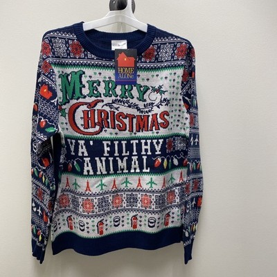 Home Alone Christmas Sweater Size Large Merry Christmas Ya Filthy Animal