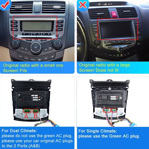 Autoradio für Honda Accord 7. 2003 2004 2005 2006 2007 10 Zoll Touchscreen - Bild 19 von 21