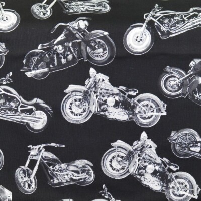 Motorrad Stoffe 19,80 /m Vintage Motorcycles Patchworkstoff Patchwork Motorräder